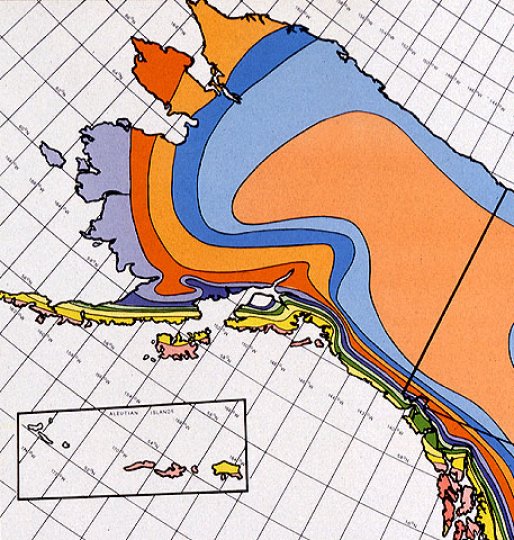 Hardiness Zone Map of Alaska