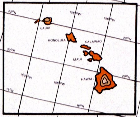 Hardiness Zone Map for the Hawaiian Islands