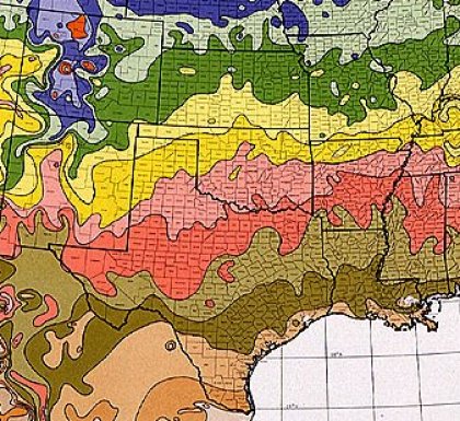 Plant Hardiness Zone Map of Southern Midwest U.S. Plant Hardiness Zone Map of Southern Midwest U.S.