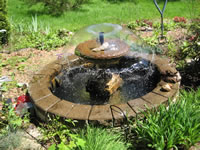 The Fountain in the Bus Stop Garden at Cedar Hill