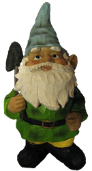 Water features can be as large or as small as you like Mort the Garden Gnome