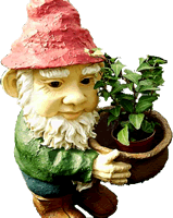 Planting in containers makes moving your plants easier Potter the Garden Gnome
